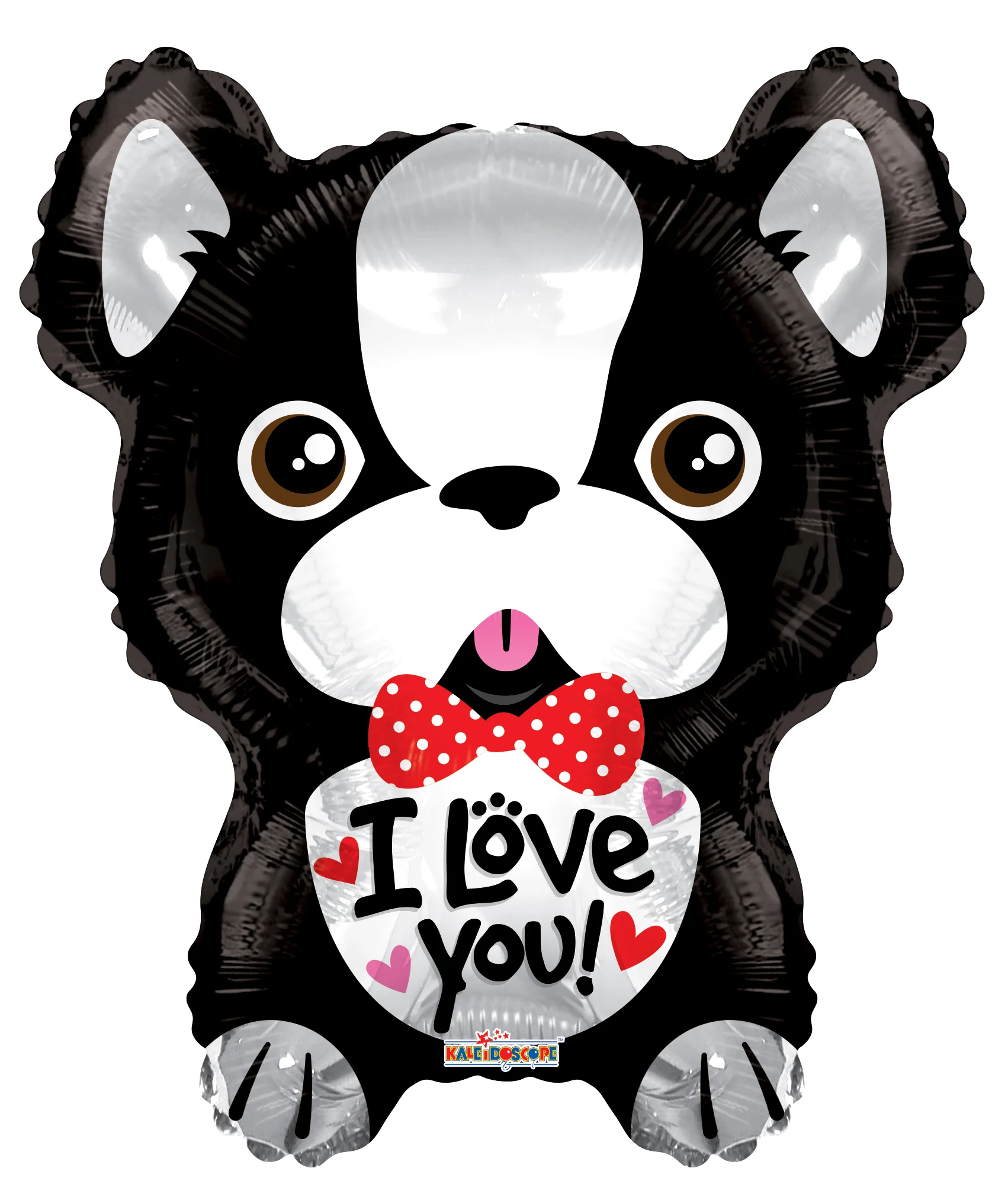 18" I Love You French Bulldog Shape Balloon
