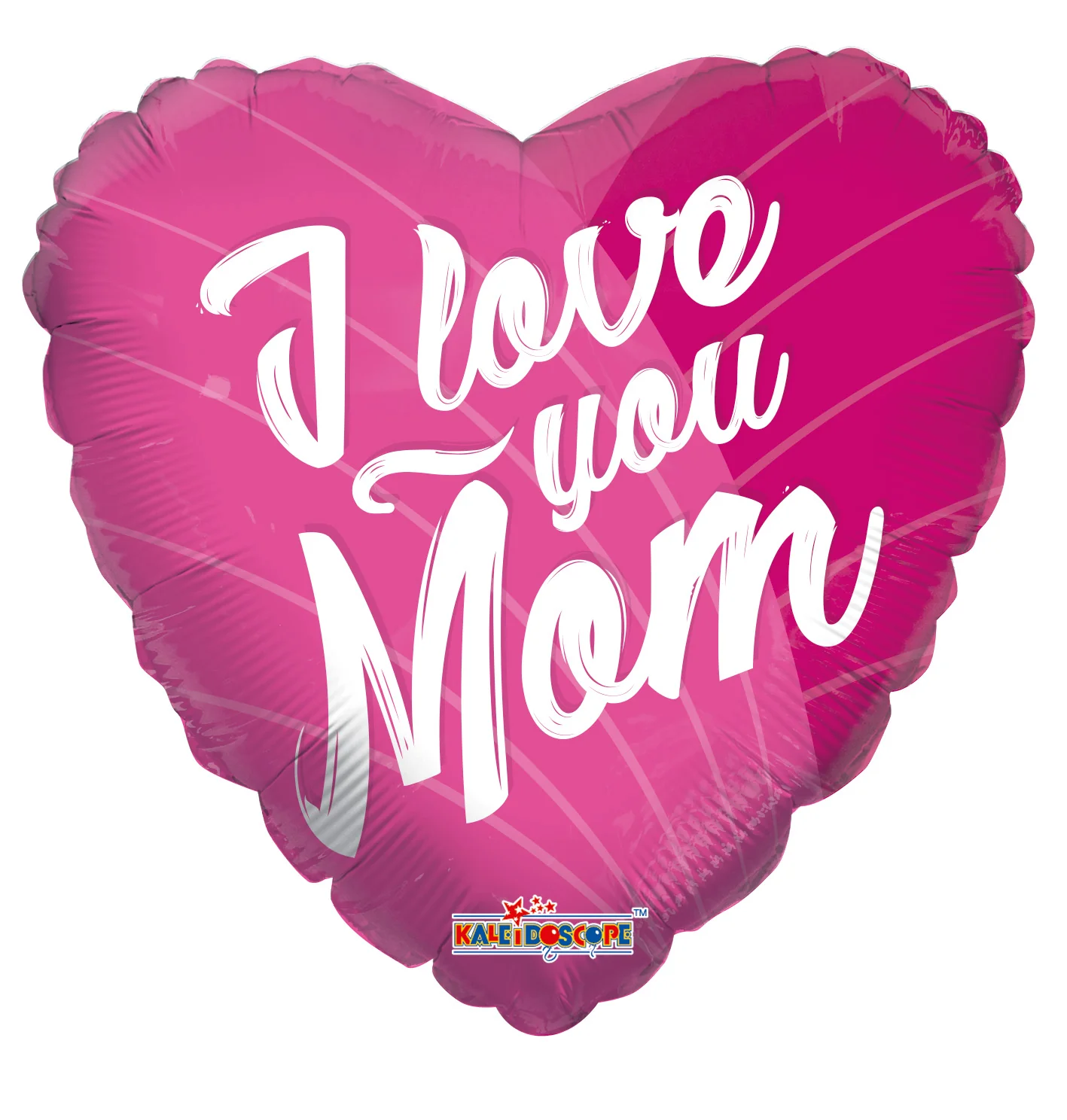 18" I Love You Mom Pink GelliBean Balloon