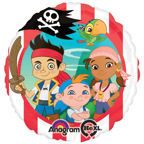 18" Jake Never Land Pirates Mylar Balloon