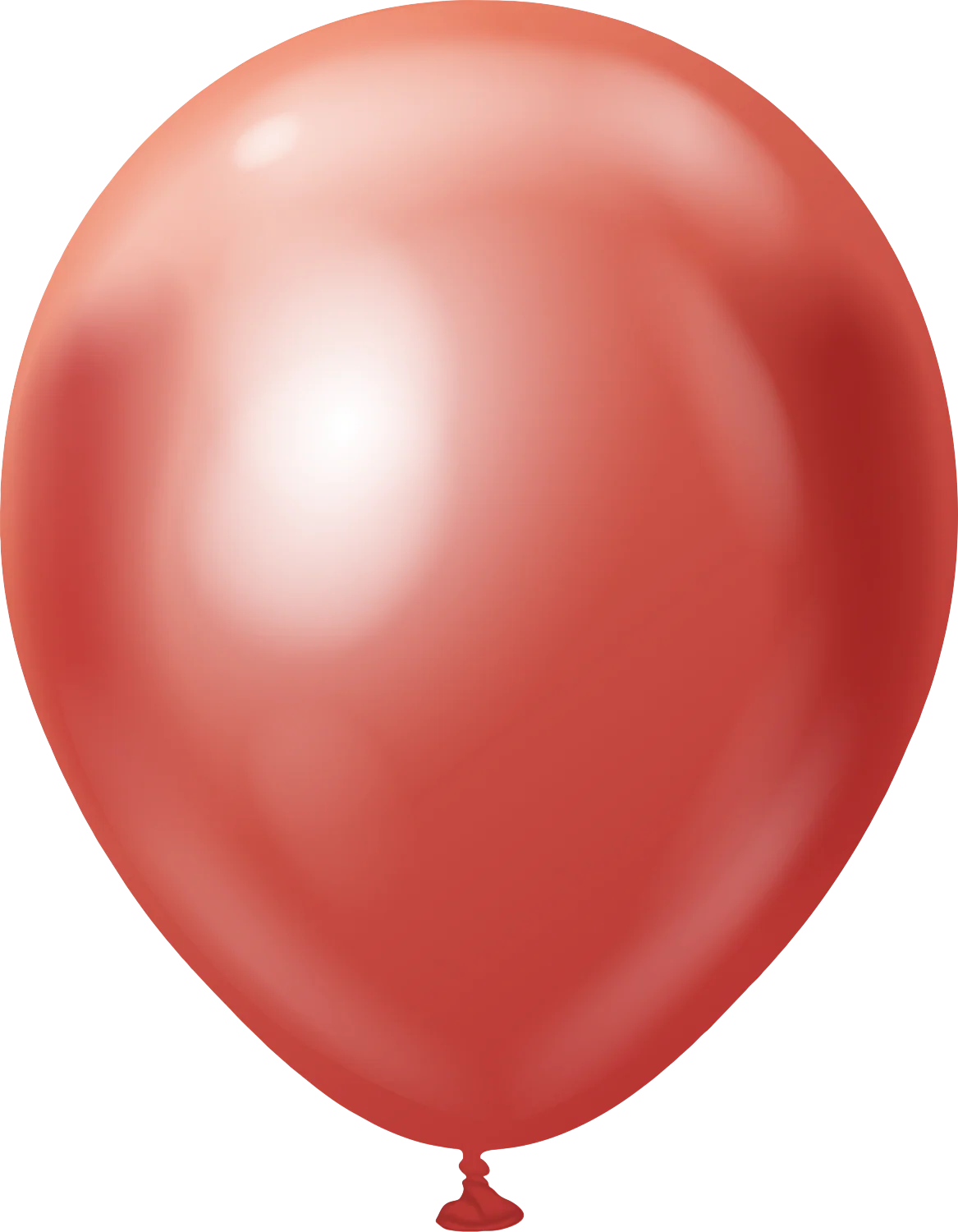 18" Kalisan Latex Balloons Mirror Red (25 Per Bag)