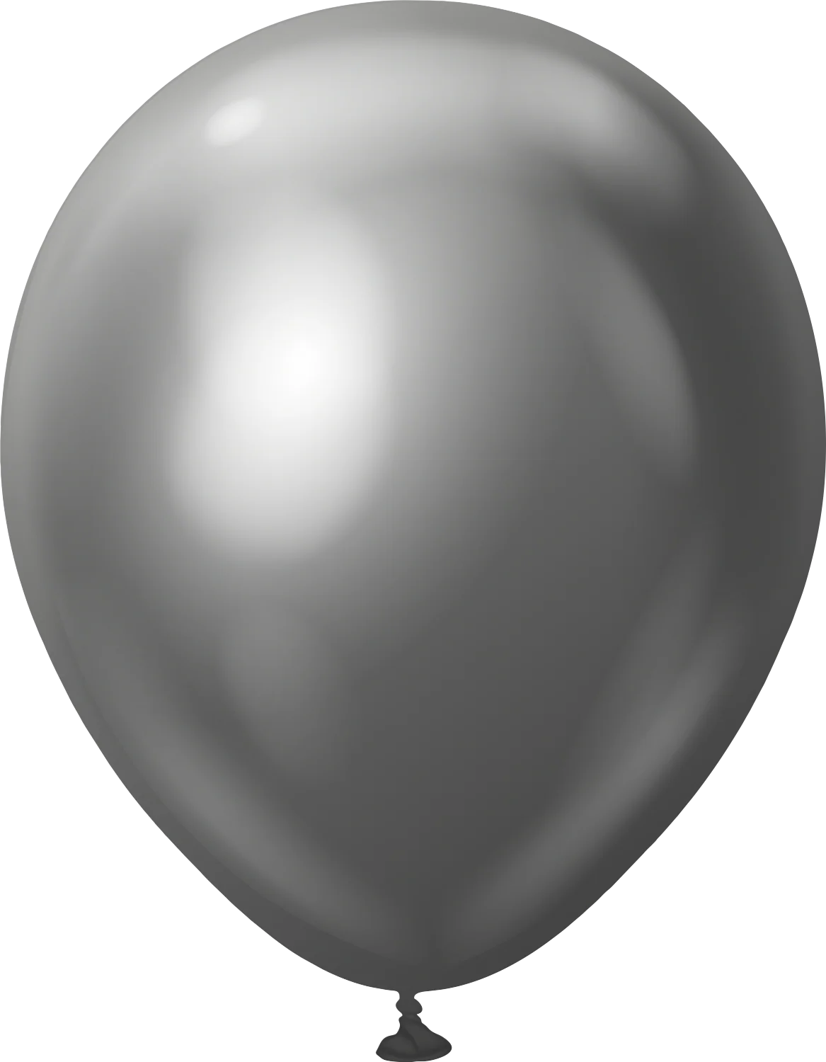 18" Kalisan Latex Balloons Mirror Space Grey (25 Per Bag)