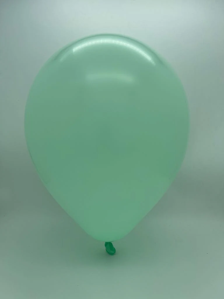 18" Kalisan Latex Balloons Pastel Matte Macaron Green (25 Per Bag) - Image 2