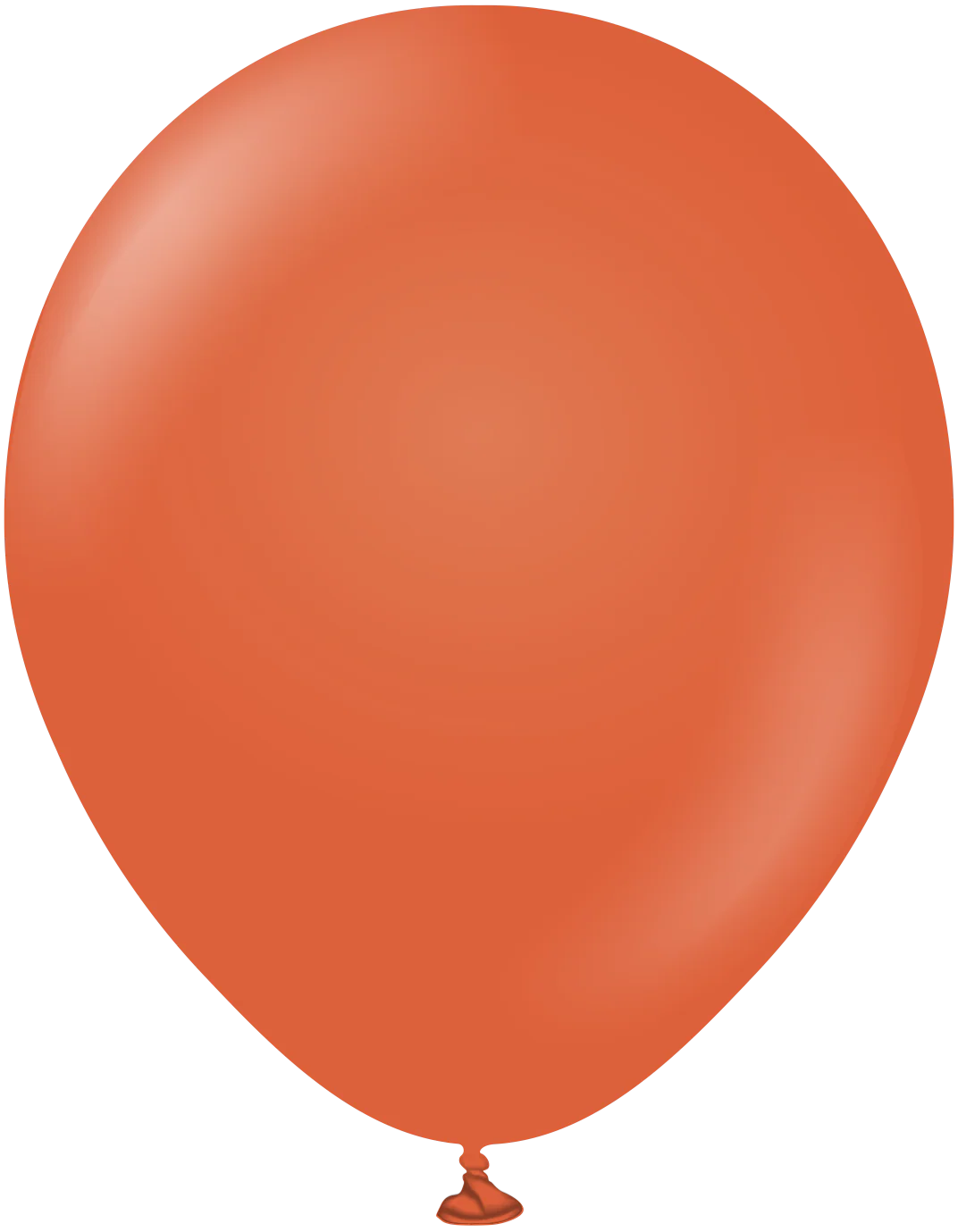18" Kalisan Latex Balloons Retro Rust Orange (25 Per Bag)