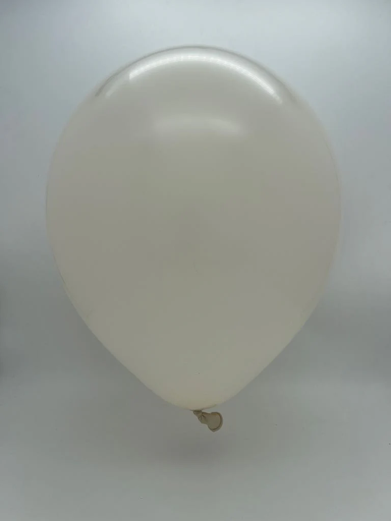 18" Kalisan Latex Balloons Retro White (25 Per Bag) - Image 2