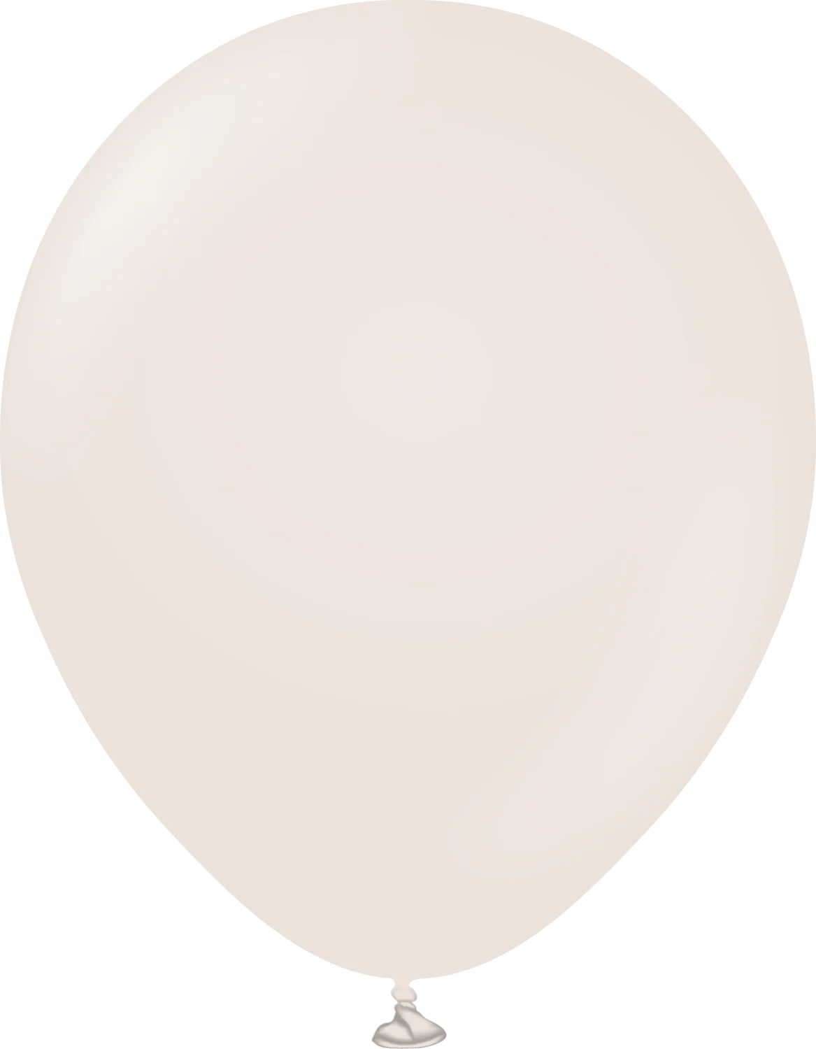 18" Kalisan Latex Balloons Retro White Sand (25 Per Bag)