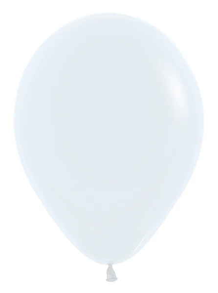 18" Latex Balloons (25 Per Bag) Fashion White Sempertex/Betallatex