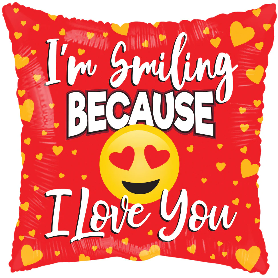 18" Love Smiling Gellibean Balloon