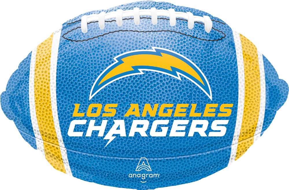 18" NFL Football Los Angeles Chargers Team Colors Foil Balloon