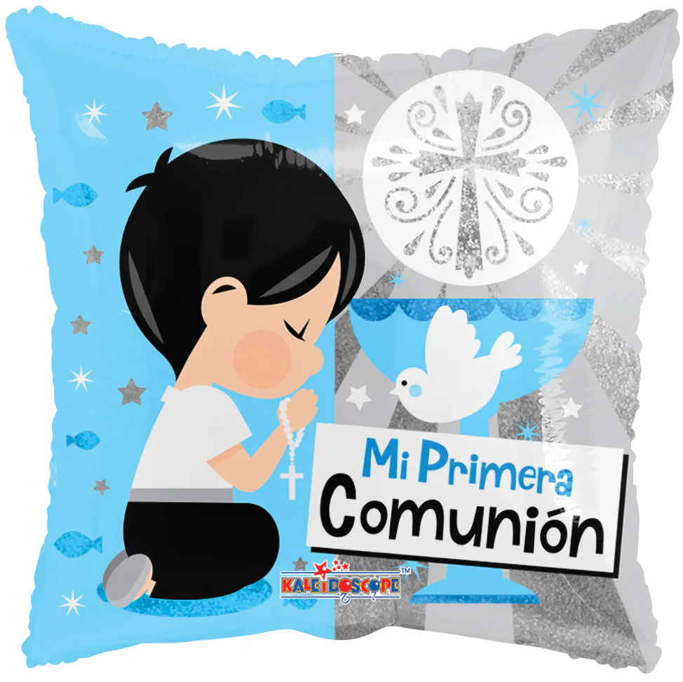 18" Nino Orando Comunion Hol Balloon (Spanish)