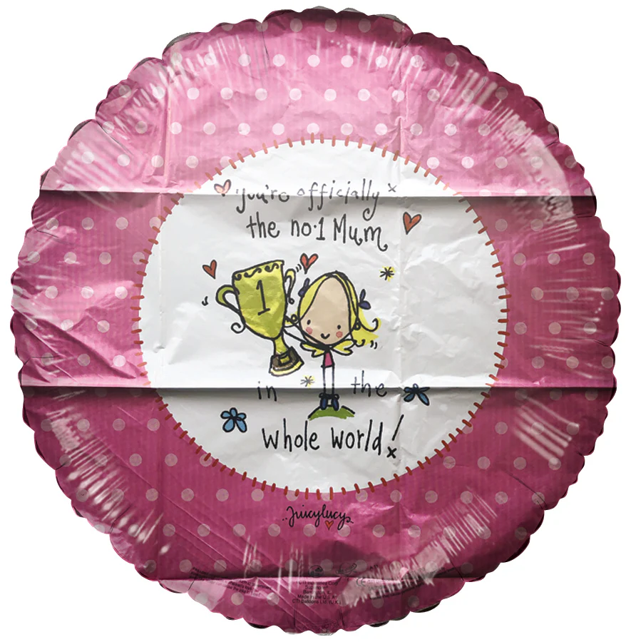 18" Officially No. 1 Mum Foil Balloon - Image 2