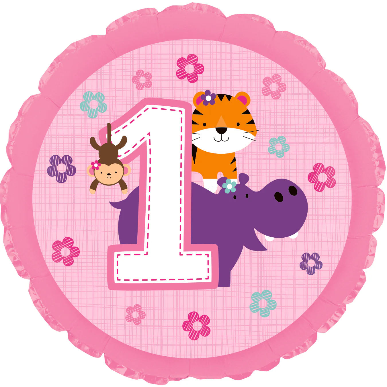 18" One is Fun Girl Balloon 1st Birthday