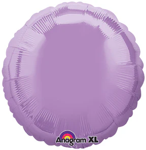 18" Pearl Lavender Decorator Circle Anagram Brand Balloon