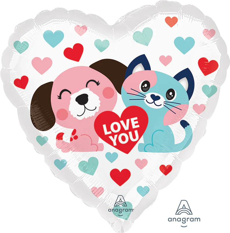 18" Pet Love Foil Balloon