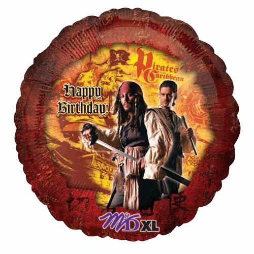 18" Pirates of the Caribbean Mylar Balloon
