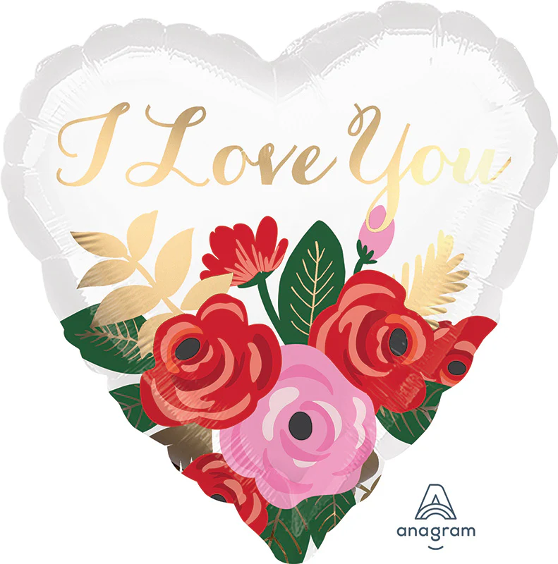 18" Rose Bouquet Foil Balloon