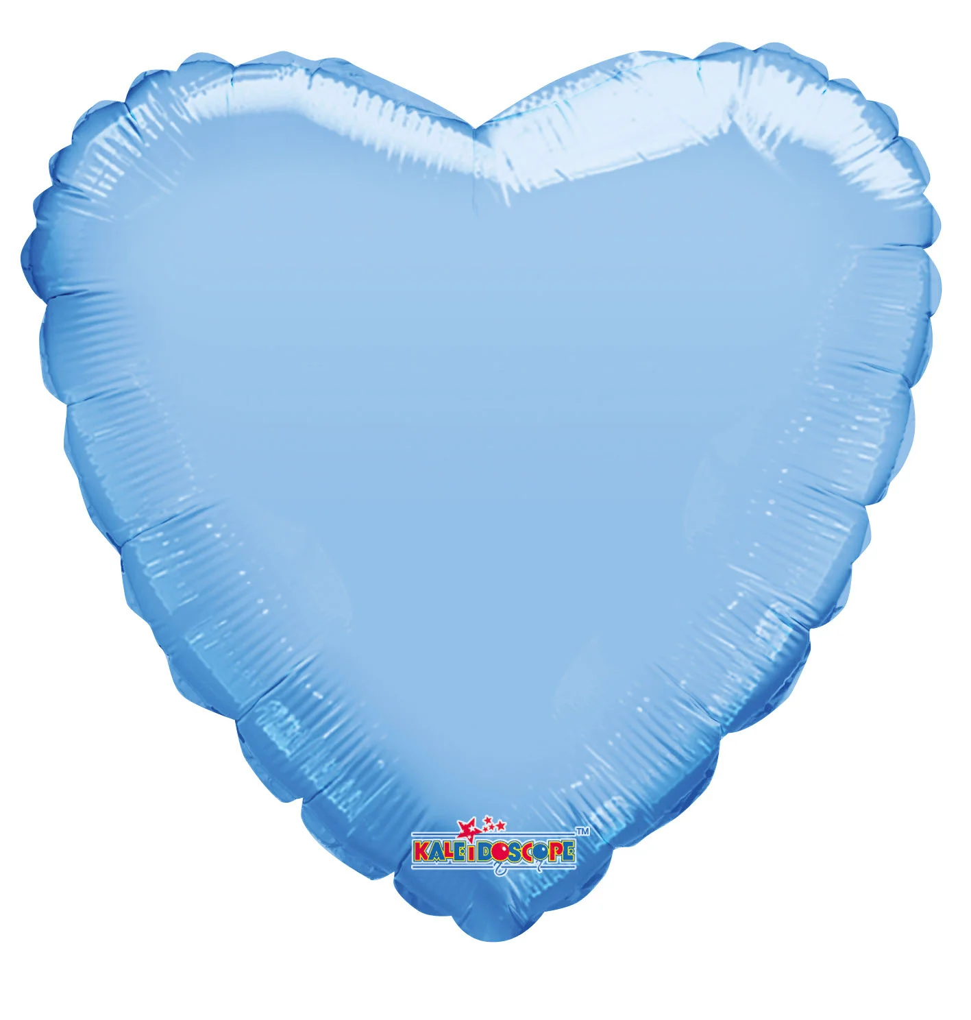 18" Solid Pale Blue Macaron Heart Gellibean Balloon