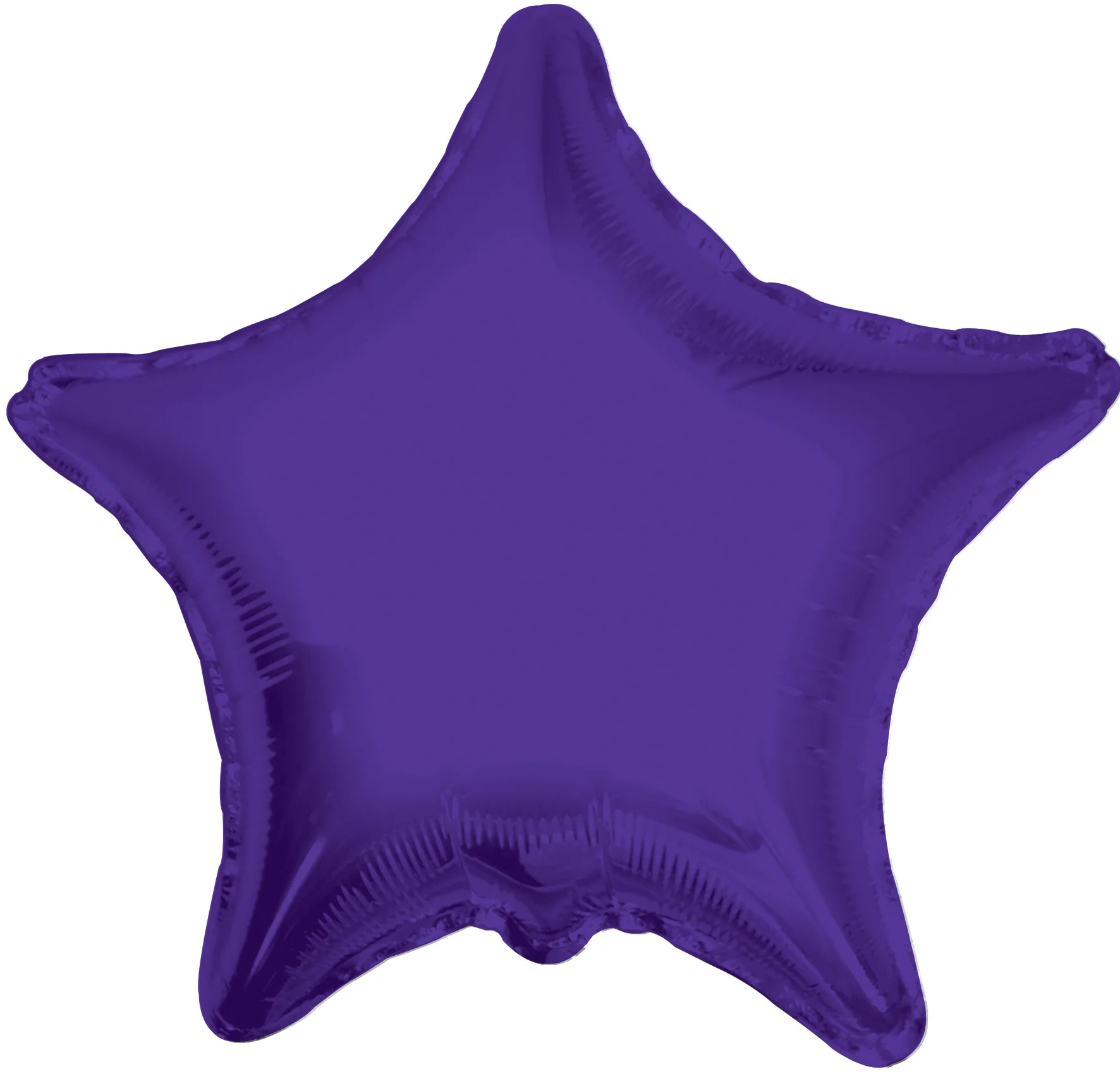 18" Solid Star Purple Balloon