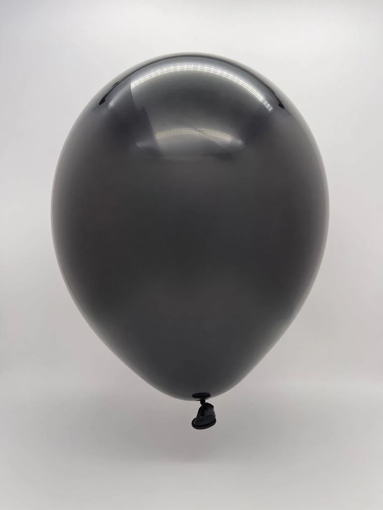 18" Standard Black Decomex Linking Balloons (25 Per Bag) - Image 2
