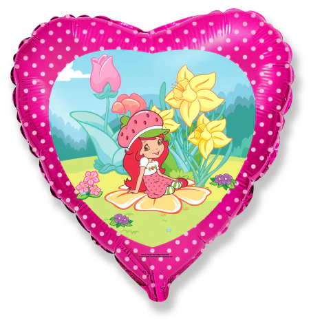 18" Strawberry Shortcake Garden Foil Balloon