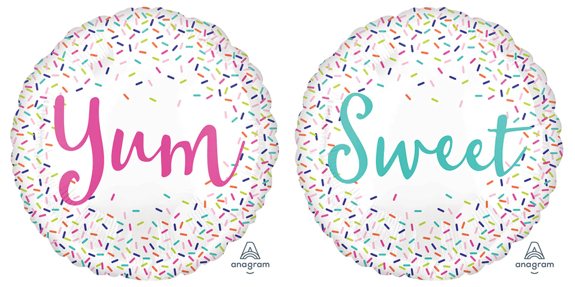 18" Sweets & Treats Foil Balloon Yum