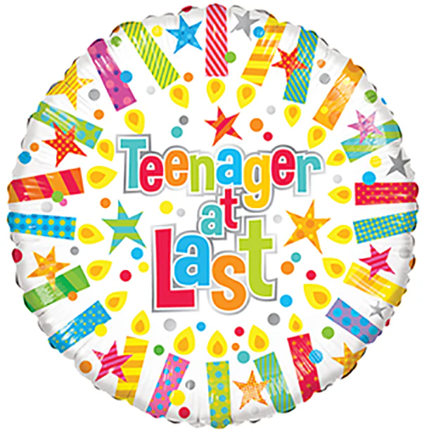 18" Teenager Candles balloons