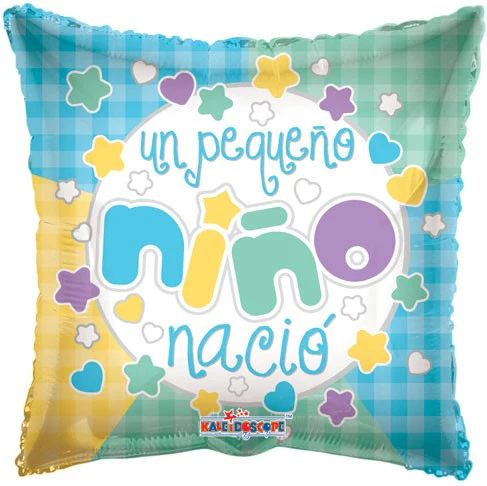 18" Un Pequeno Nino Nacio Balloon (Spanish)