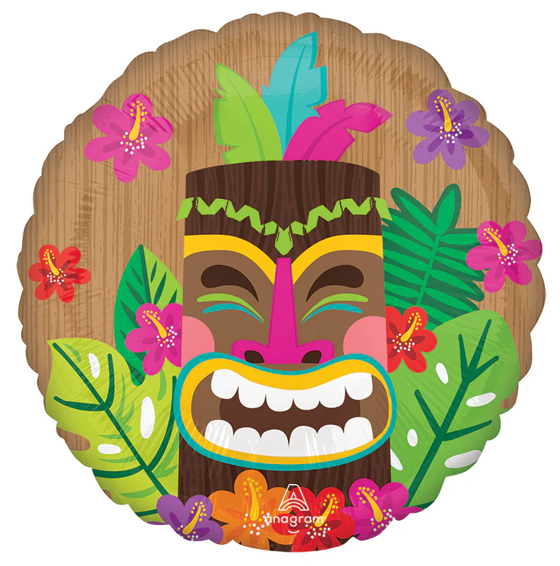 18" Vintage Tiki Foil Balloon