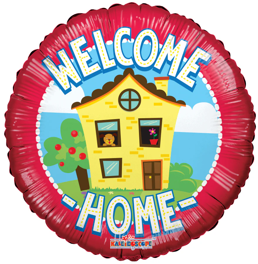 18" Welcome Home House Balloon