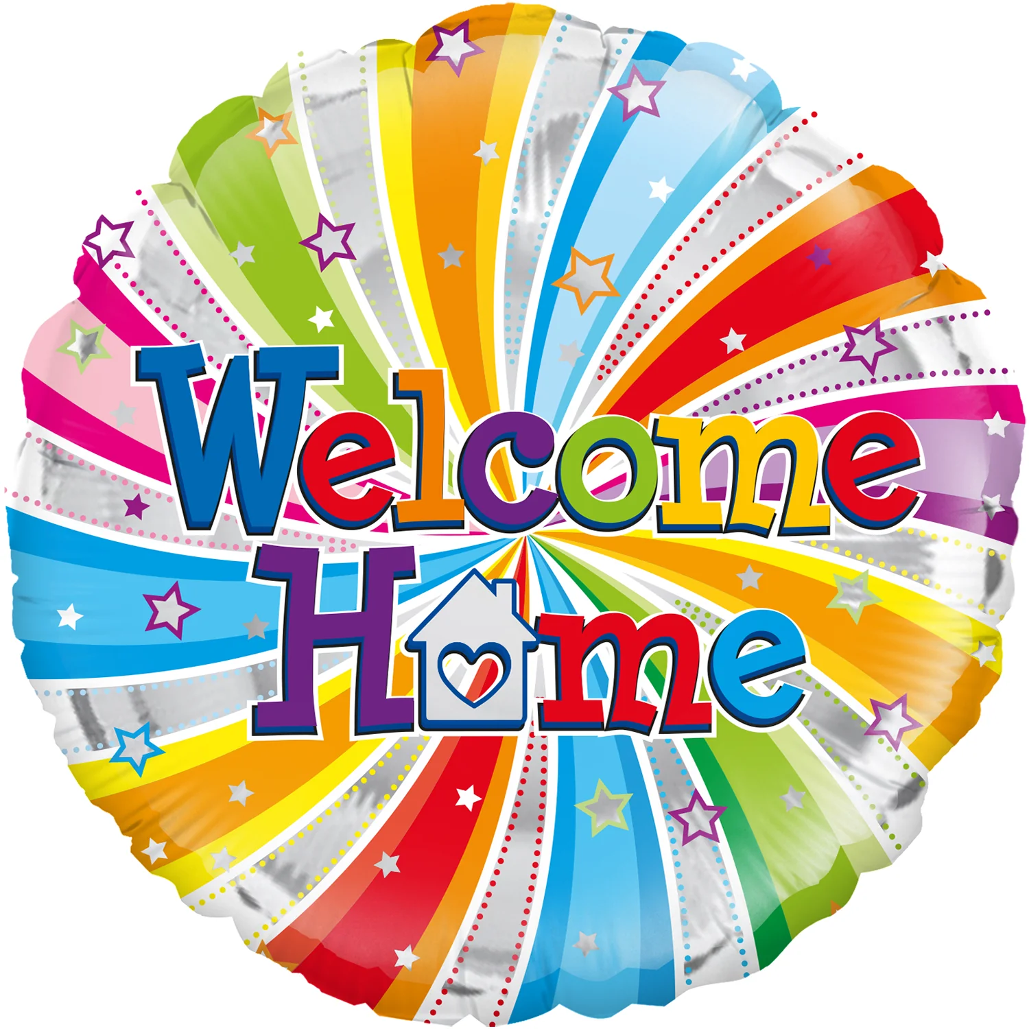 18" Welcome Home Swirl Oaktree Foil Balloon