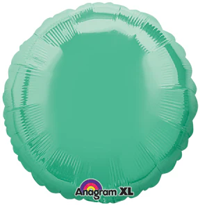 18" Wintergreen Decorator Circle Anagram Brand Balloon