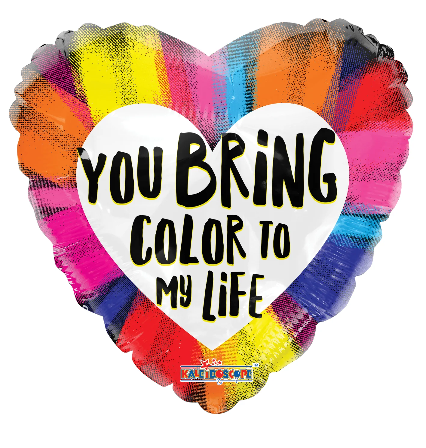 18" You Bring Color To My Life Gellibean Balloon