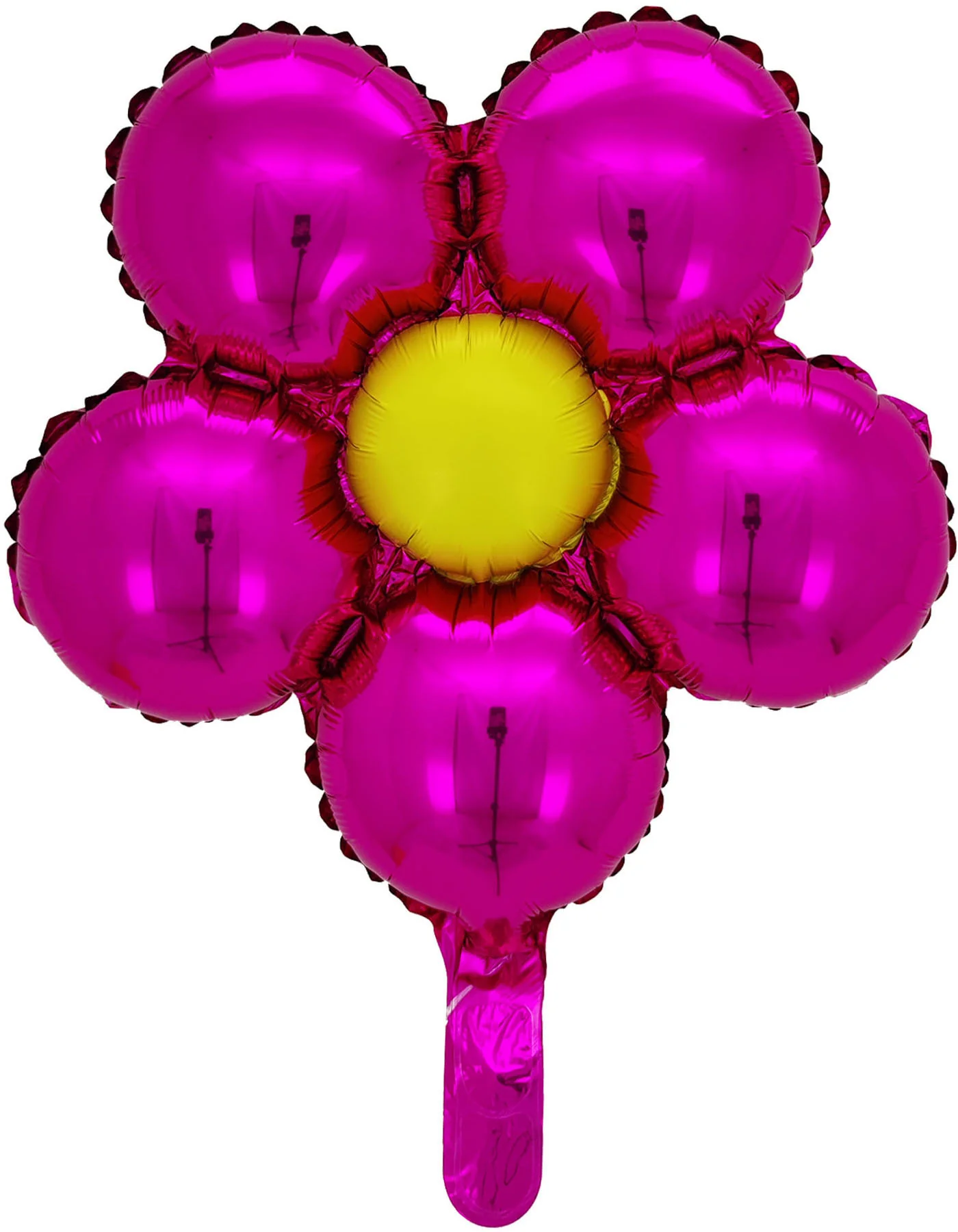18" Airfill Only Flower Foil Balloons Fuchsia