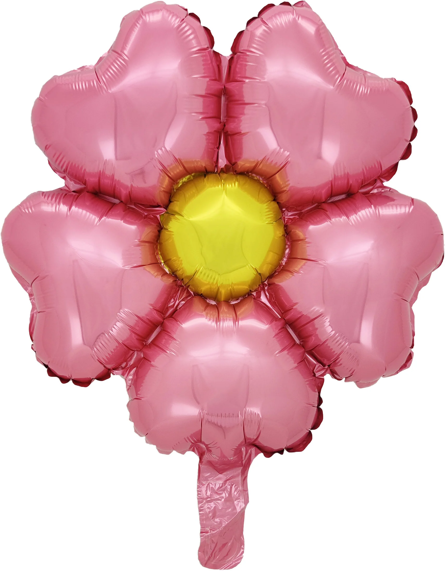 18" Airfill Only Flower Foil Heart Shape Petals Balloons Pink