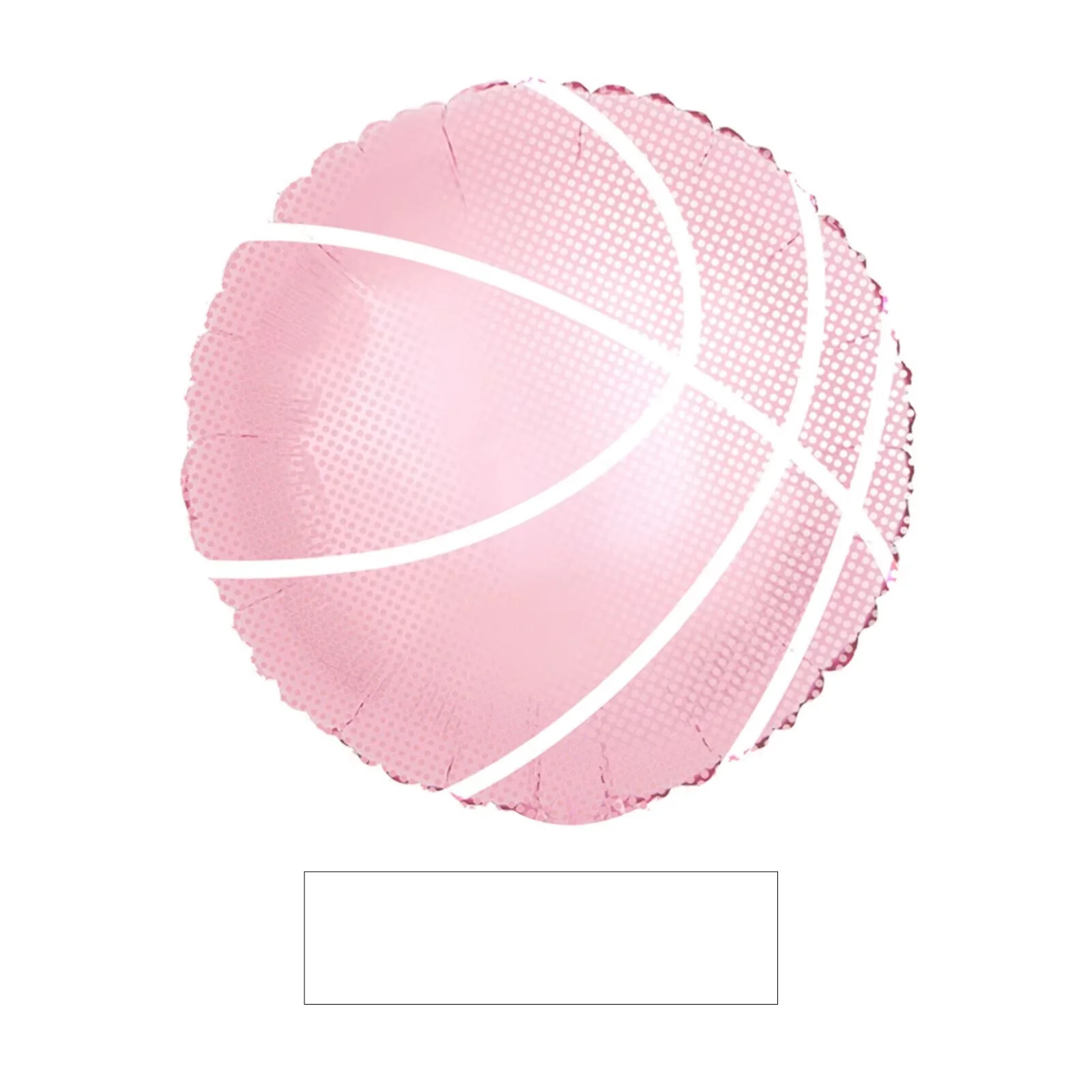 18" Baby Pink Basketball Foil Balloon