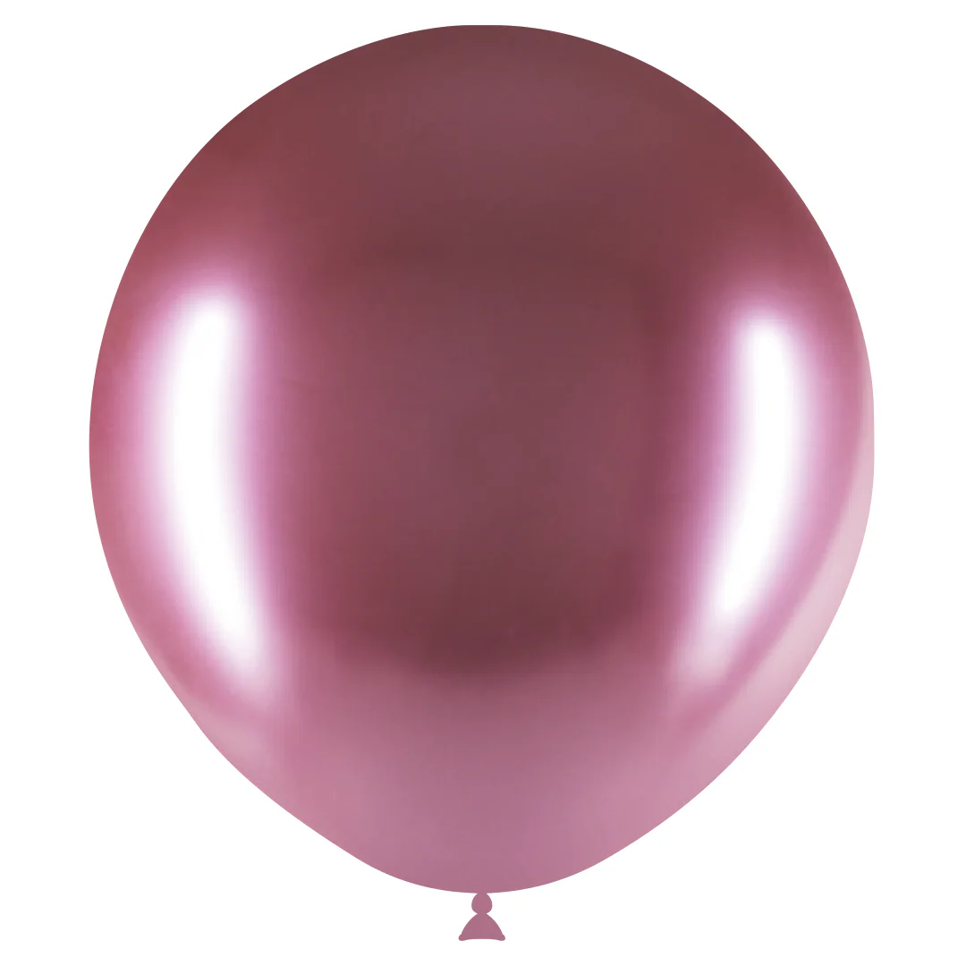 18" Balloonia Latex Balloons Professional Line Brilliant Mauve (10 Per Bag) - Image 3
