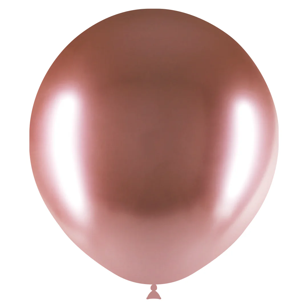 18" Balloonia Latex Balloons Professional Line Brilliant Rose Gold (10 Per Bag) - Image 3