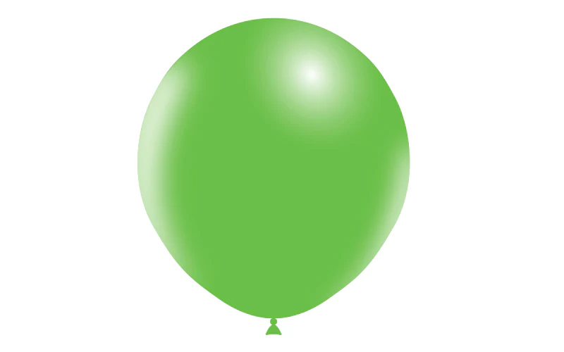 18" Balloonia Latex Balloons Professional Line Standard Apple Green (10 Per Bag) - Image 3