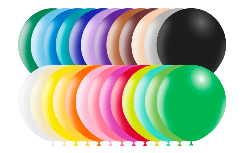 18" Balloonia Latex Balloons Professional Line Standard Assorted (10 Per Bag) - Image 2