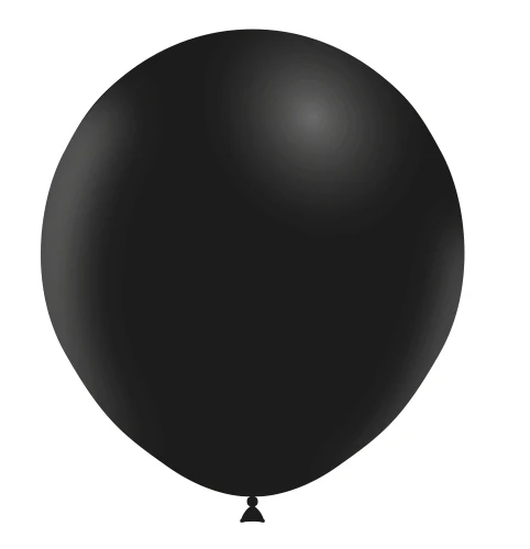 18" Balloonia Latex Balloons Professional Line Standard Black (10 Per Bag)