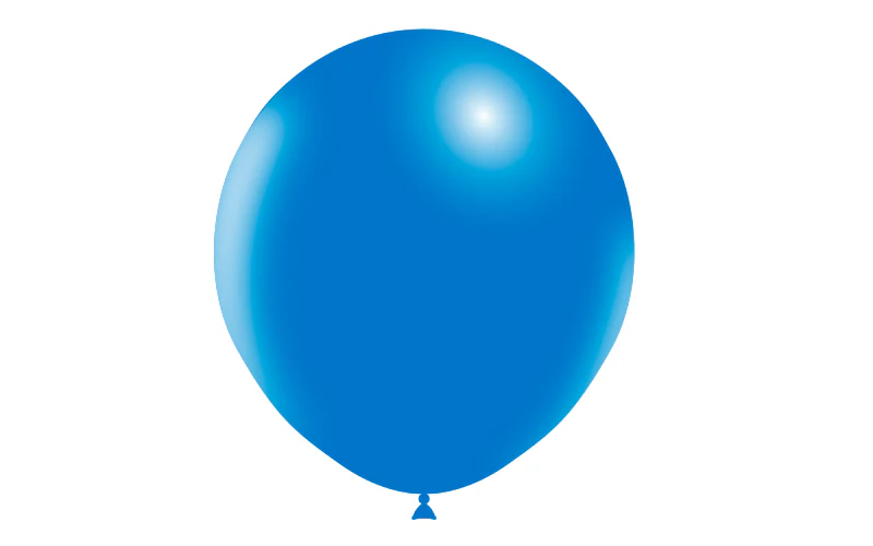 18" Balloonia Latex Balloons Professional Line Standard Blue (10 Per Bag) - Image 3