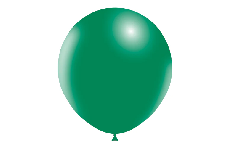 18" Balloonia Latex Balloons Professional Line Standard Forest Green (10 Per Bag) - Image 3