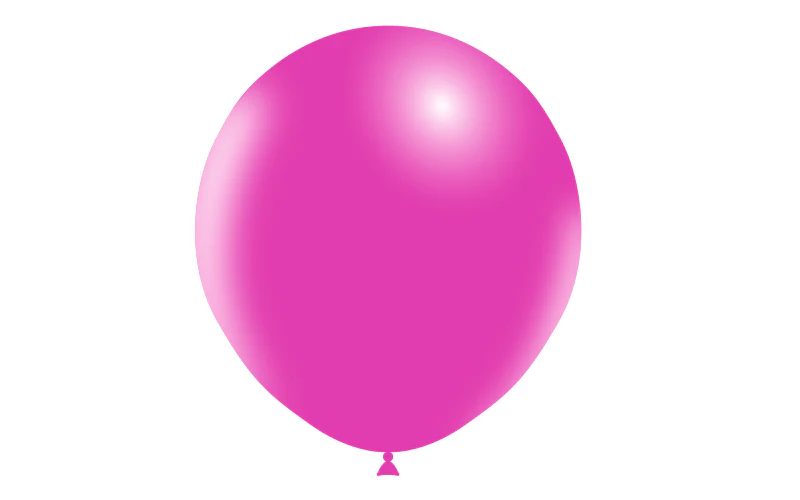 18" Balloonia Latex Balloons Professional Line Standard Fuchsia (10 Per Bag) - Image 3