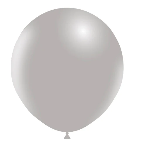 18" Balloonia Latex Balloons Professional Line Standard Grey (10 Per Bag)