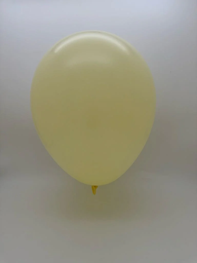 18" Balloonia Latex Balloons Professional Line Standard Ivory (10 Per Bag) - Image 2
