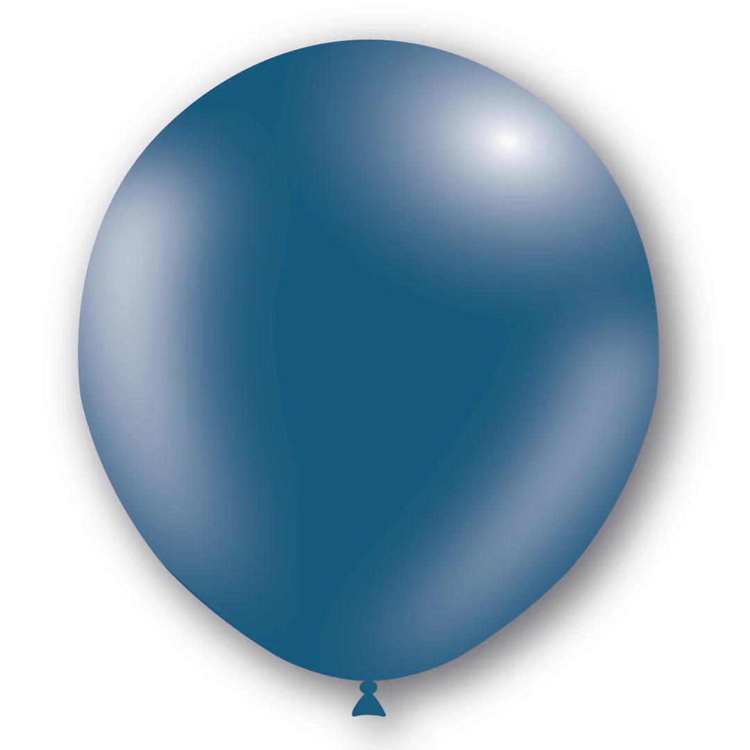 18" Balloonia Latex Balloons Professional Line Standard Ocean Blue (10 Per Bag)