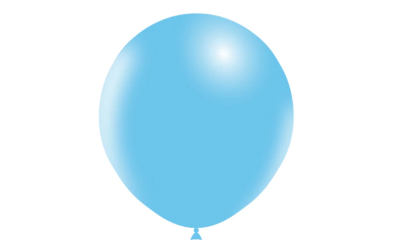 18" Balloonia Latex Balloons Professional Line Standard Sky Blue (10 Per Bag) - Image 3