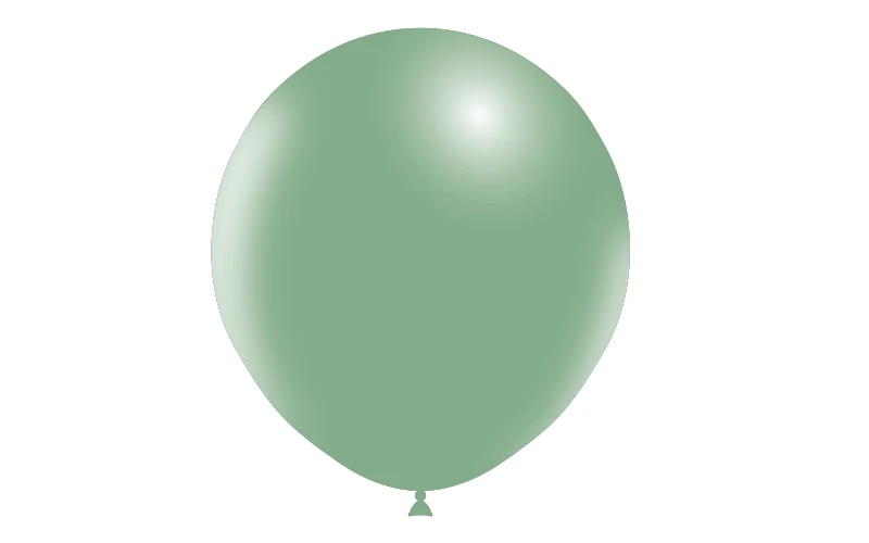 18" Balloonia Latex Balloons Professional Line Vintage Vintage Green (10 Per Bag) - Image 3