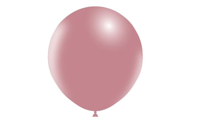 18" Balloonia Latex Balloons Professional Line Vintage Vintage Pink (10 Per Bag) - Image 3