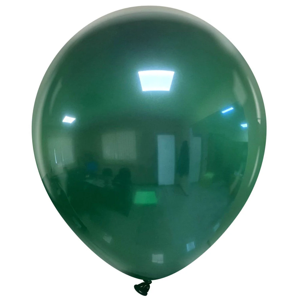 18" Cattex Brand Premium Brand Crystal Balloons (25 Per Bag) Green