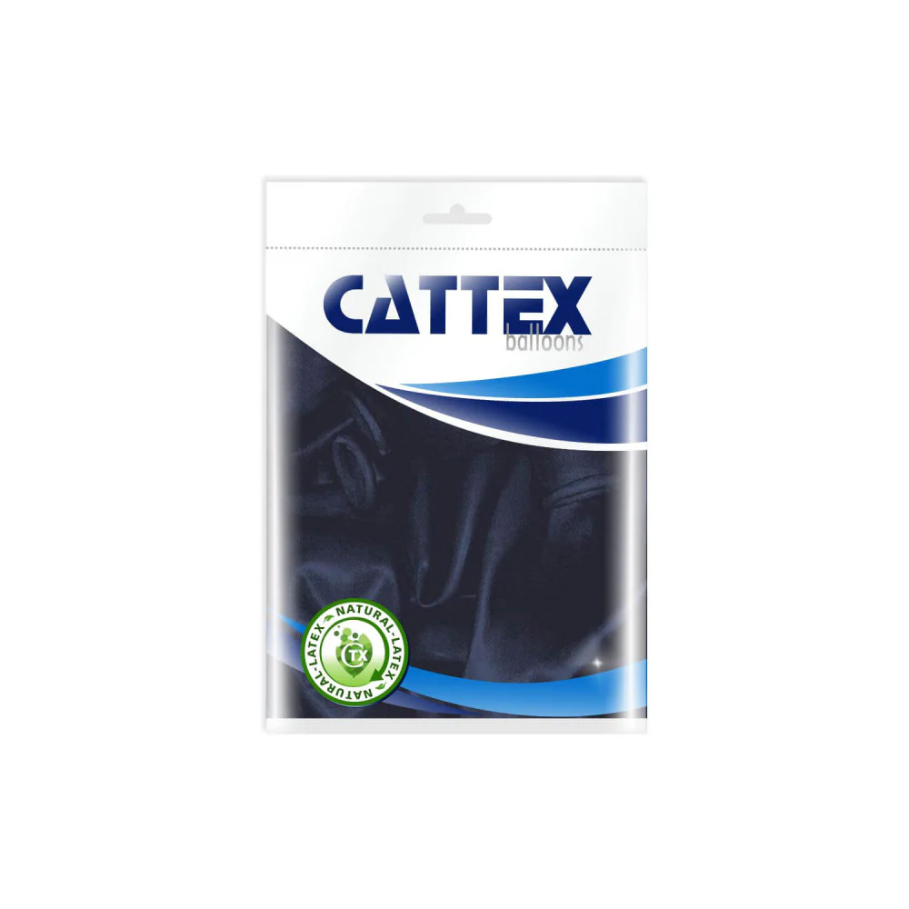18" Cattex Brand Premium Ocean Blue Latex Balloons (25 Per Bag) - Image 3